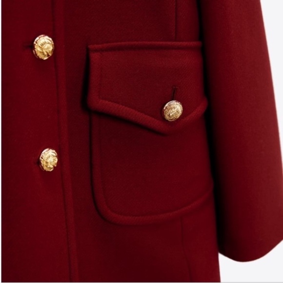FITTED WOOL BLEND COAT - Picture 7 of 12